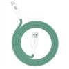 ALPHA·X ALUSB 2C Data Cable USB A to Type C 1.2m Braided Cable Heat Protection (Green)