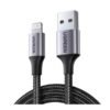 314904_1-1.jpg Ugreen USB A To Lightning Cable Alu Case with Braided 1.5M Black