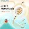 ROCK Crayon ShinChan 3.5A Retractable 3 In 1 Cable (1.1M)
