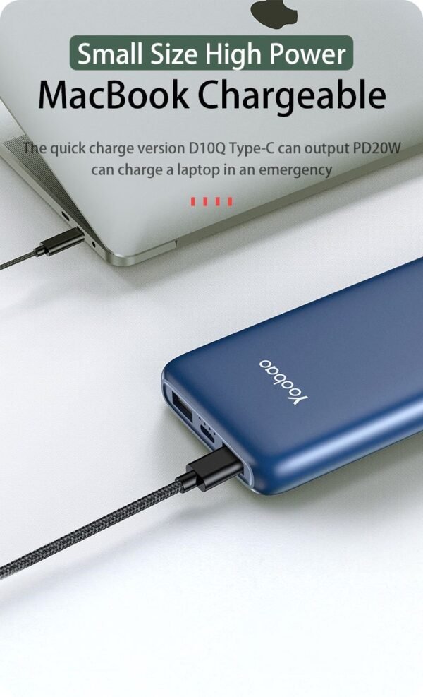 Yoobao D10Q 10000mAh 22.5W Super Fast Charge Slim Power Bank Support PD/SCP/FCP/QC3.0 with Dual Outputs